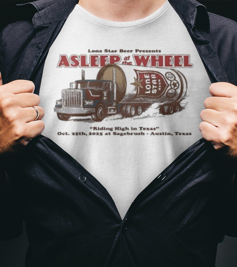 Lone Star Beer Presents Asleep At The Wheel Sagebrush Austin TX October 25 2025 T-Shirt