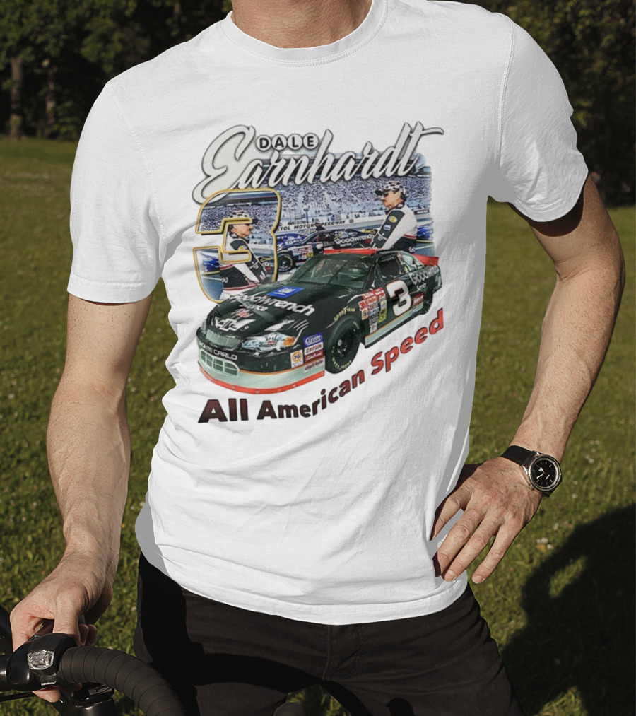 Dale Earnhardt Chevrolet Monte Carlo Number 3 Goodwrench NASCAR All American Speed T-Shirt