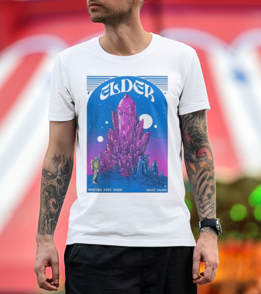 Elder Westill Fest 2025 Vallet France October 31 November 1 Cosmic Crystal Exploration Astronaut T-Shirt