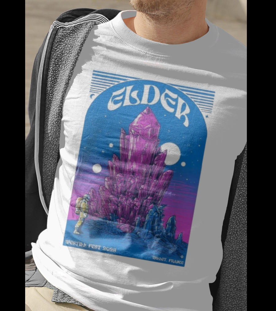 Elder Westill Fest 2025 Vallet France October 31 November 1 Cosmic Crystal Exploration Astronaut T-Shirt