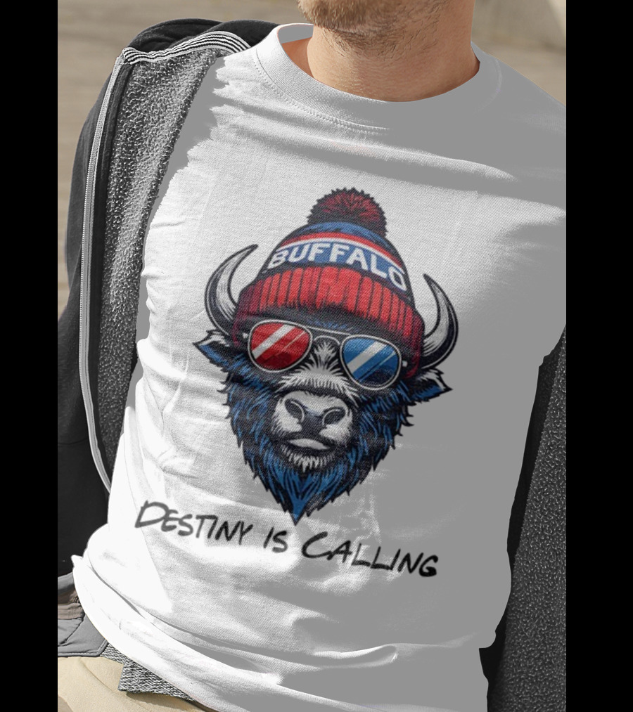 Buffalo Bills Destiny Is Calling 2025 NFL Football Mascot T-Shirt