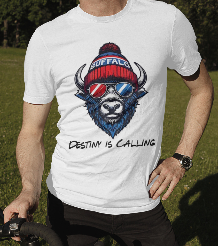 Buffalo Bills Destiny Is Calling 2025 NFL Football Mascot T-Shirt