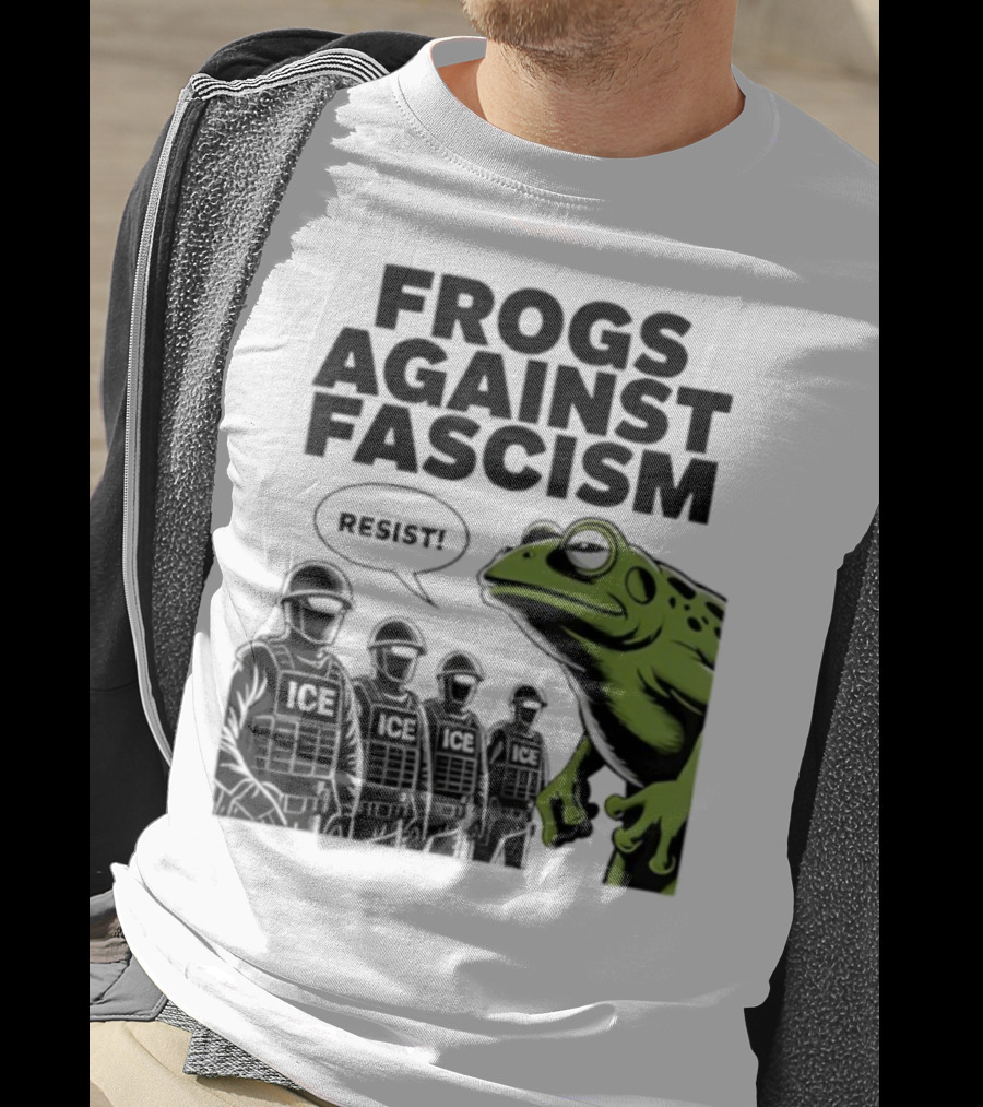 Frogs Against Fascism Resist No Kings USA 50501 T-Shirt