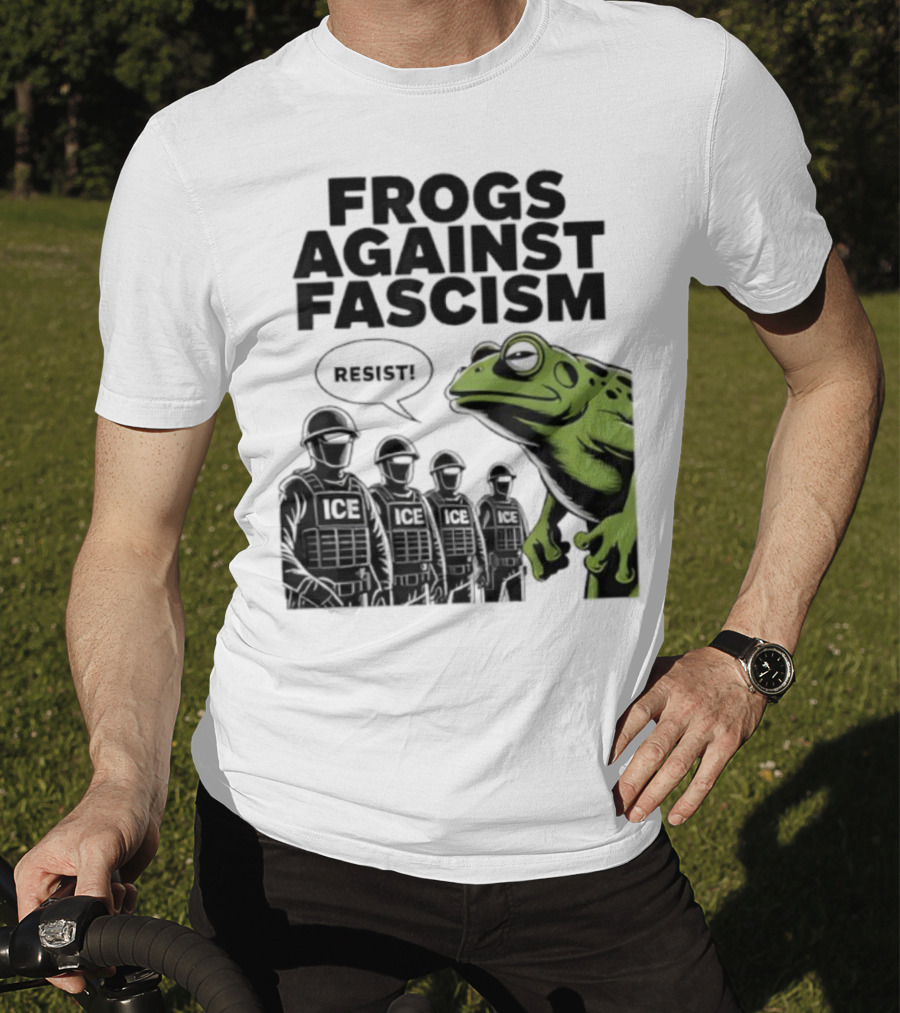 Frogs Against Fascism Resist No Kings USA 50501 T-Shirt