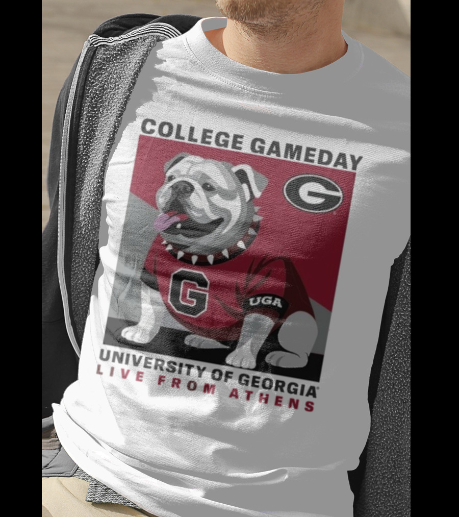 Georgia Bulldogs College Gameday University Of Georgia Live From Athens UGA 2025 T-Shirt