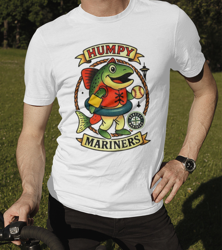 Humpy Salmon Seattle Mariners Mascot MLB Baseball 2025 T-Shirt