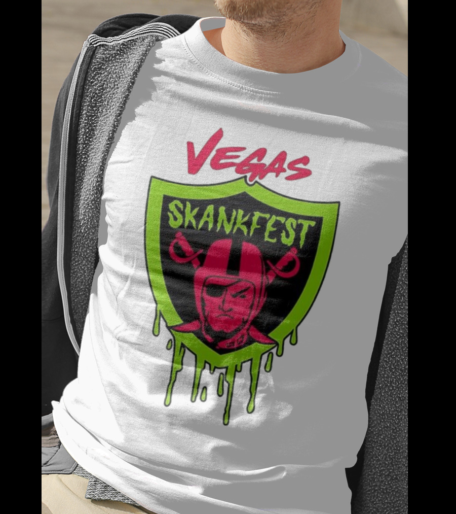 Vegas Skankfest Raiders Inspired Emblem T-Shirt