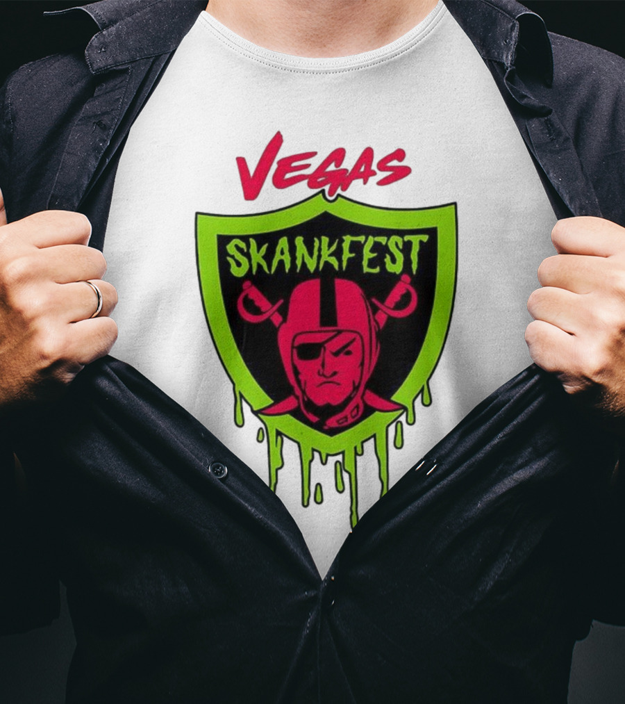 Vegas Skankfest Raiders Inspired Emblem T-Shirt