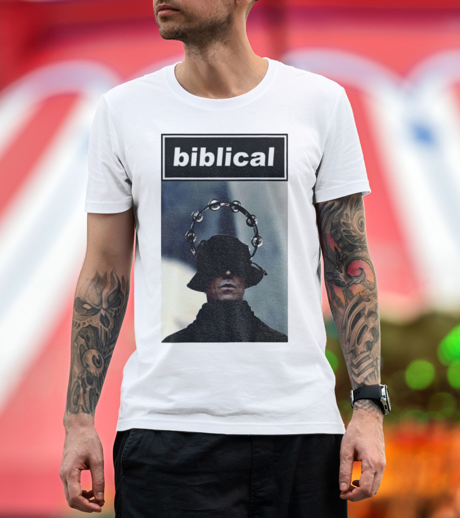 Biblical Liam Gallagher Tambourine Oasis Concert Music Lovers T-Shirt