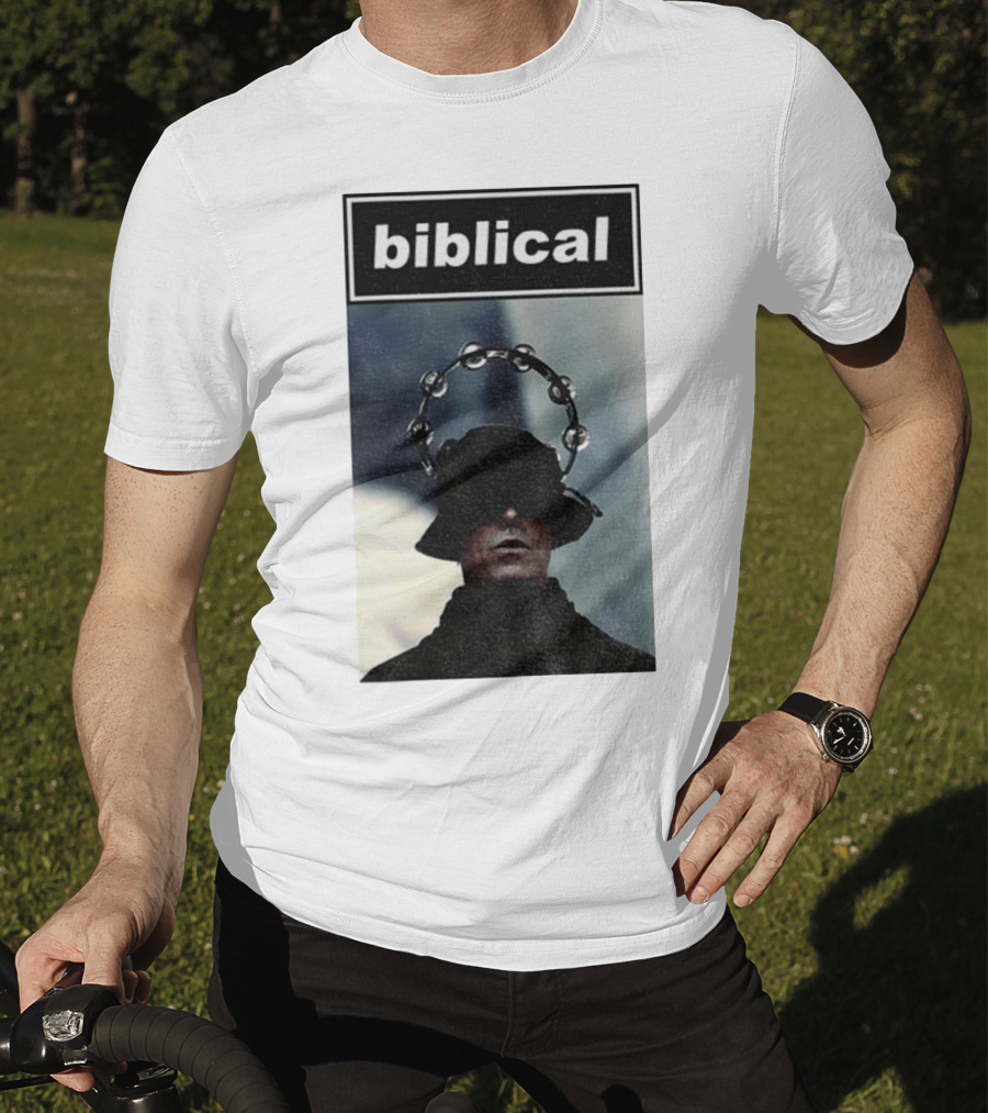 Biblical Liam Gallagher Tambourine Oasis Concert Music Lovers T-Shirt