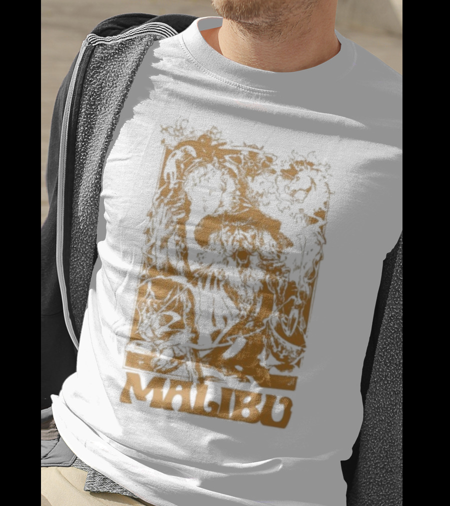 Malibu Wizard Mystical Floral Art Vintage Style T-Shirt