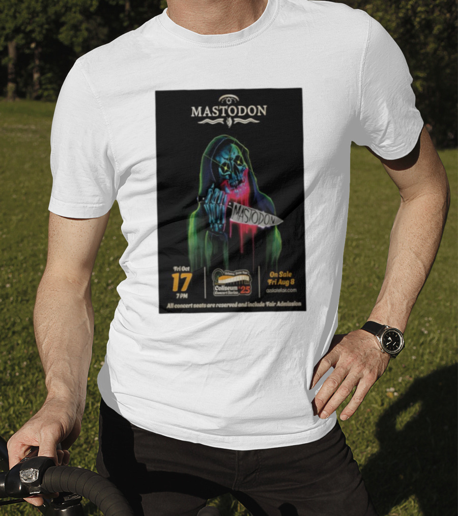 Mastodon Arizona State Fairgrounds 2025 Concert Series October 17 Coliseum T-Shirt