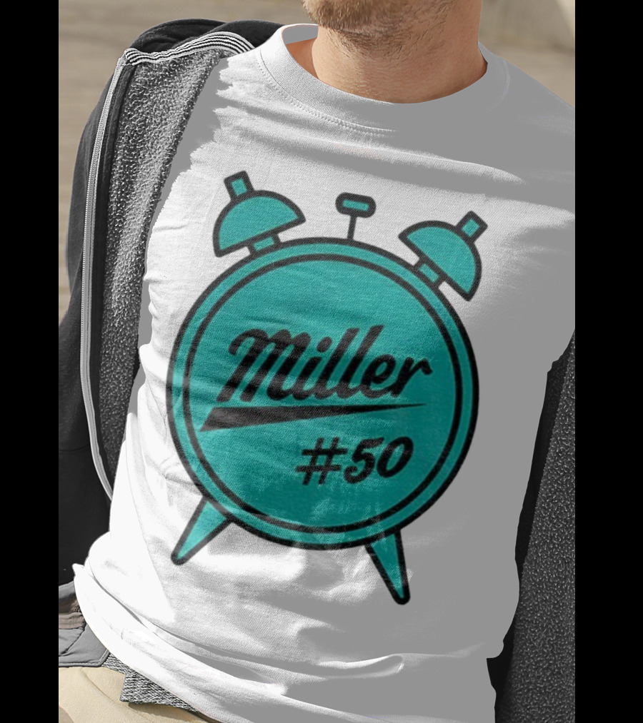 Miller Lite #50 Miller O'Clock Teal Alarm T-Shirt