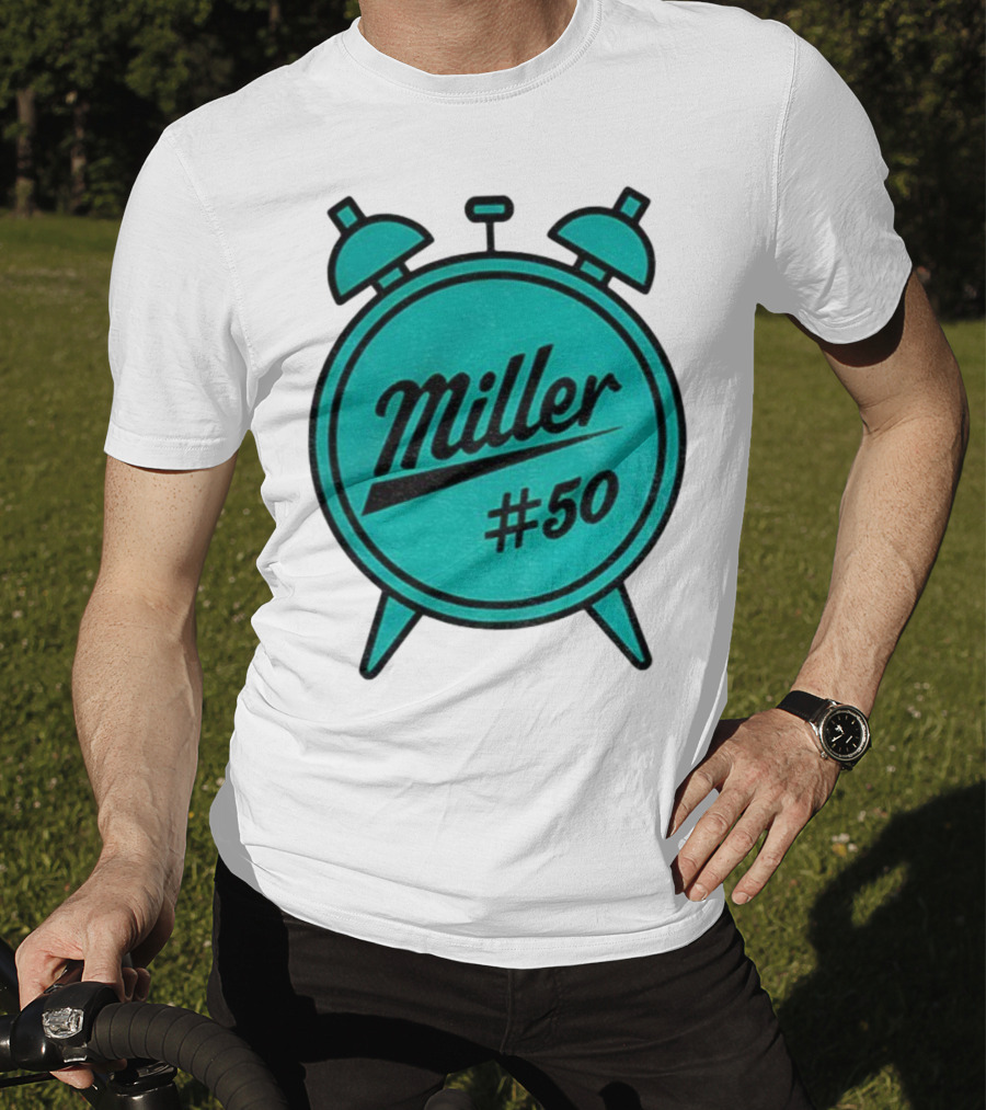 Miller Lite #50 Miller O'Clock Teal Alarm T-Shirt