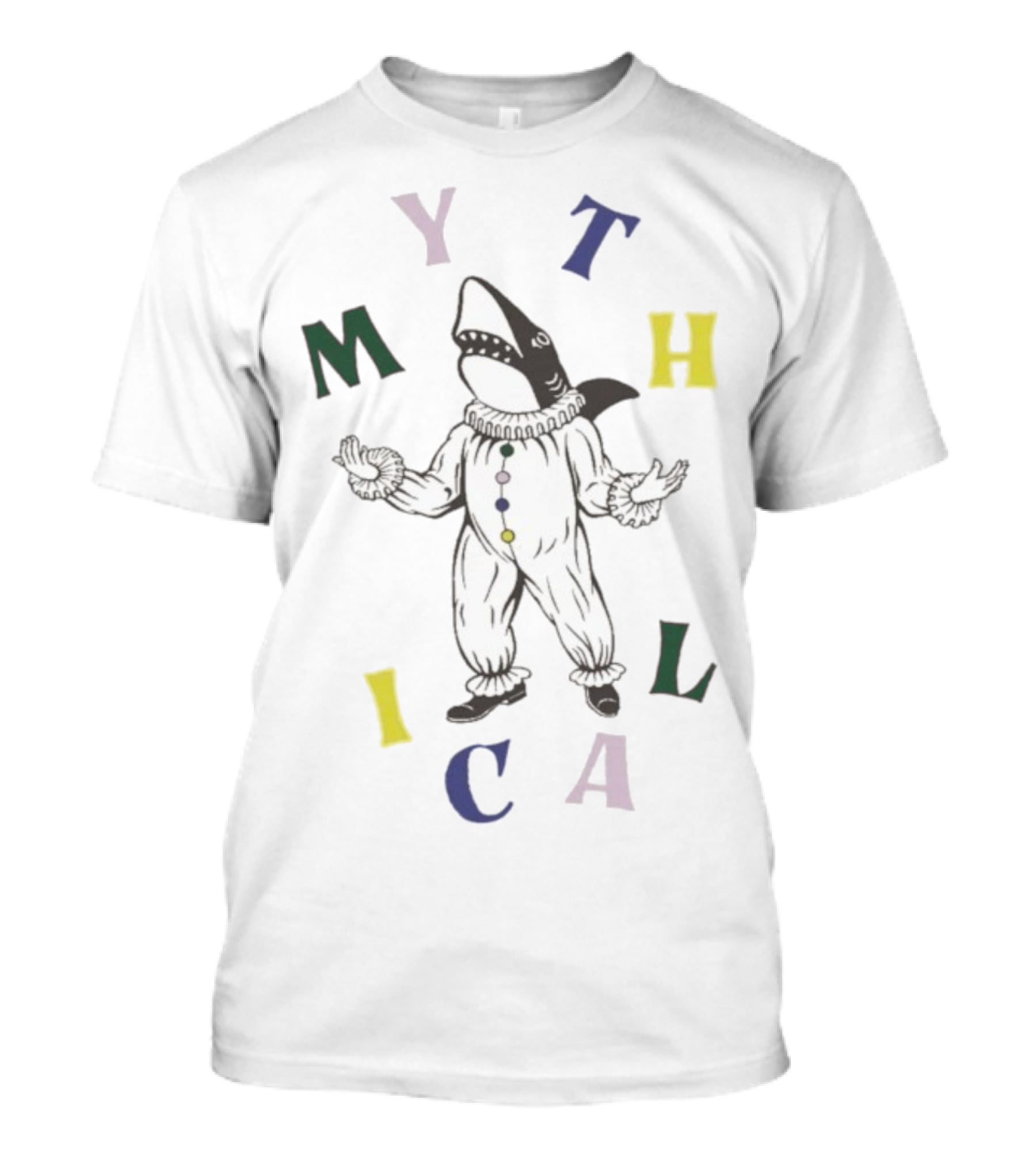 Mythical Clown Shark Funny Costume T-Shirt