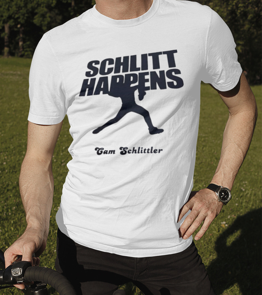 New York Baseball Schlitt Happens Cam Schlittler T-Shirt