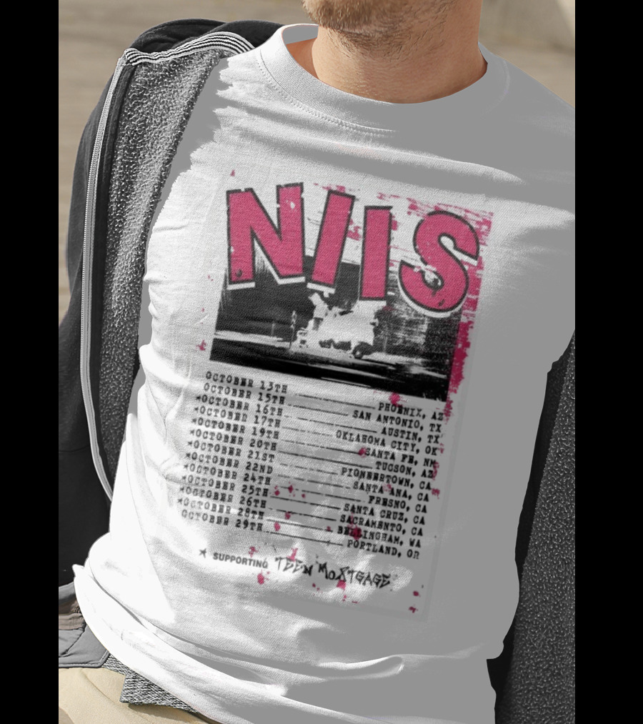 NIS October 2025 Tour San Diego Los Angeles Oakland Denver T-Shirt