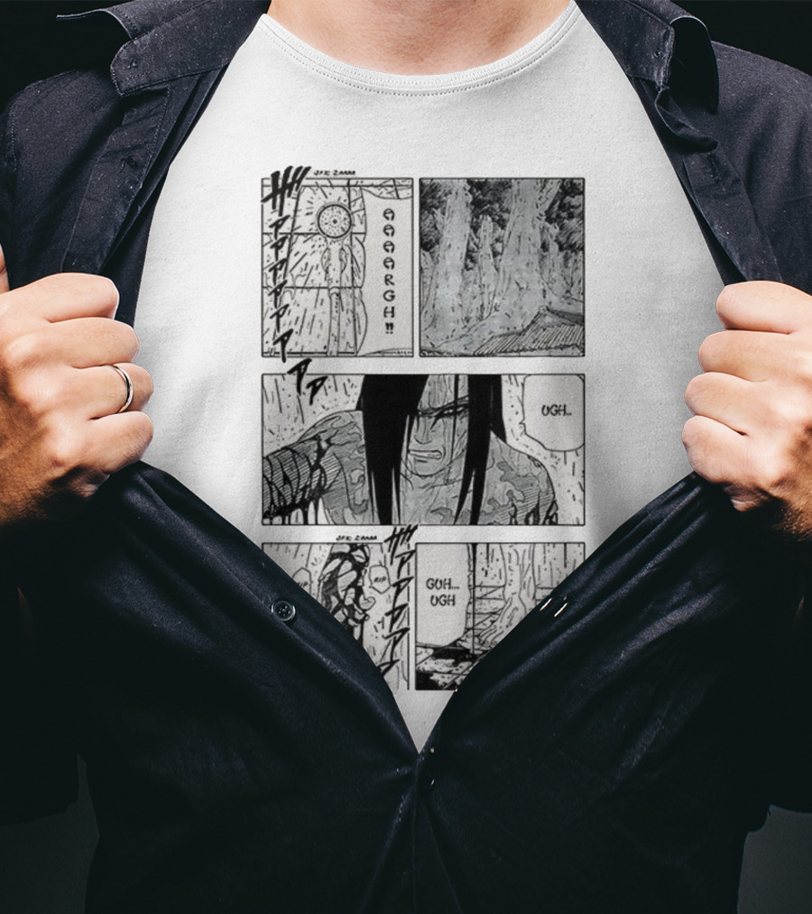 Orochimaru Legendary Sannin Manga Panels Ugh Aaargh Moments T-Shirt