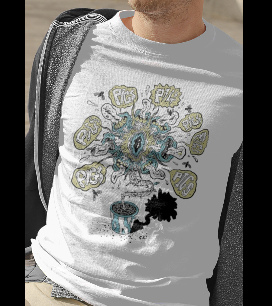 Pigs X7 Psychedelic Plantpot Blast T-Shirt