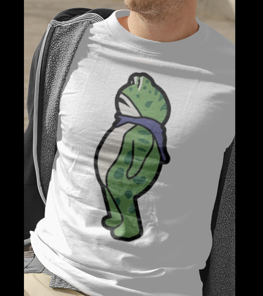 Portland Frog Protester Retro Funny Scarf T-Shirt