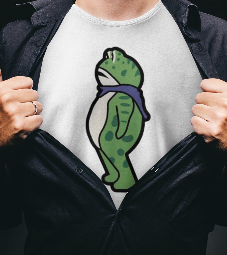 Portland Frog Protester Retro Funny Scarf T-Shirt