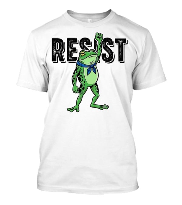 Portland Frog Resist Fist Bandana T-Shirt