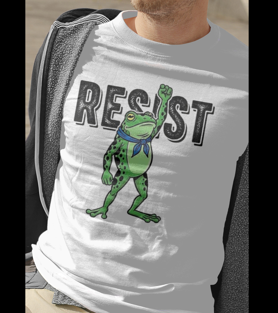 Portland Frog Resist Fist Bandana T-Shirt