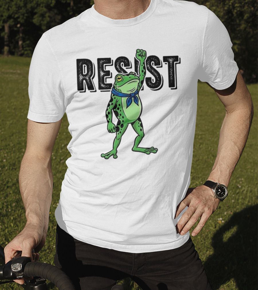 Portland Frog Resist Fist Bandana T-Shirt