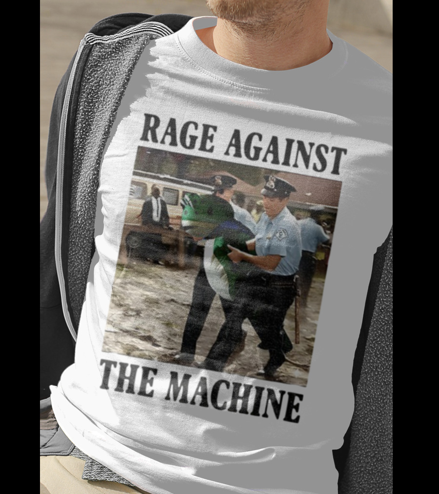 Rage Against The Machine Frog Police Scene Portland T-Shirt