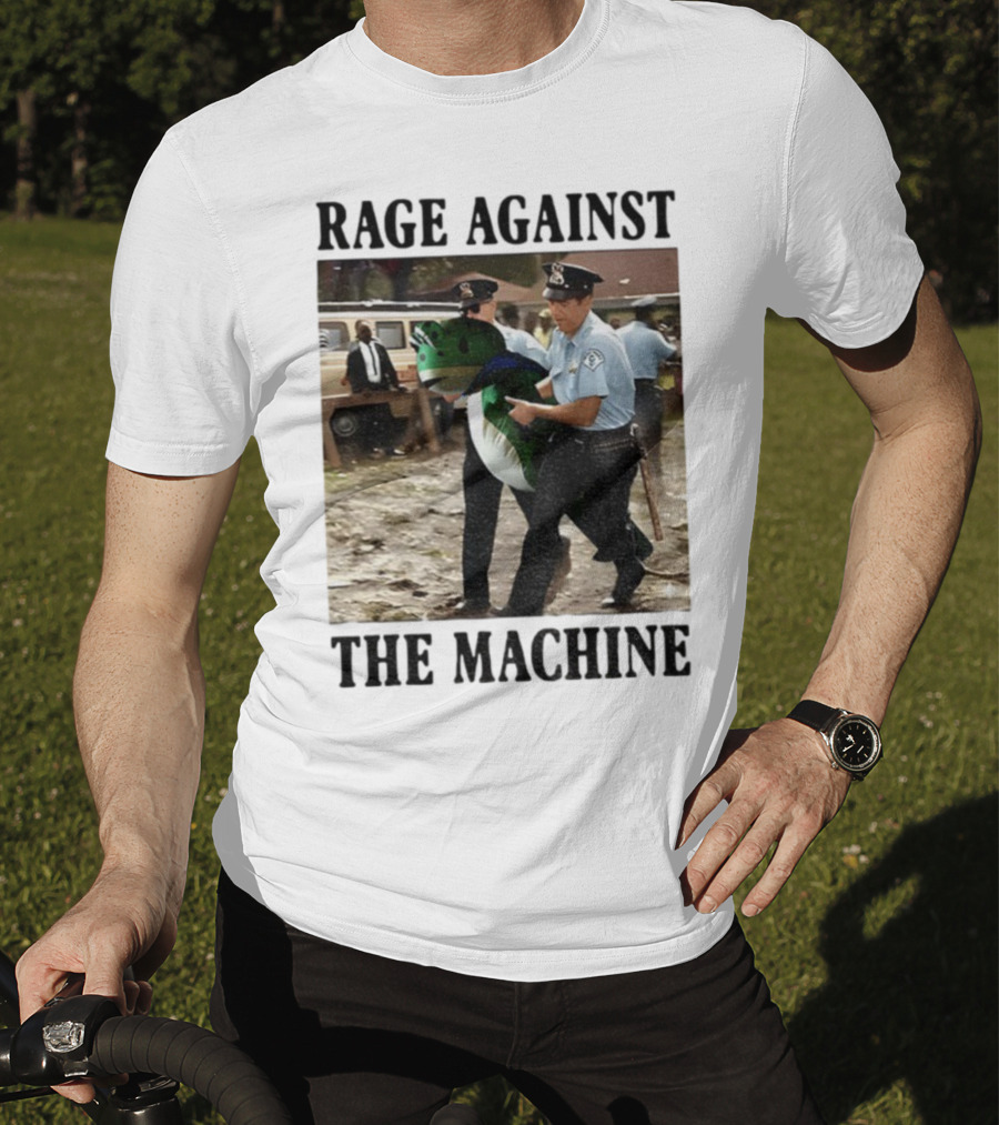 Rage Against The Machine Frog Police Scene Portland T-Shirt