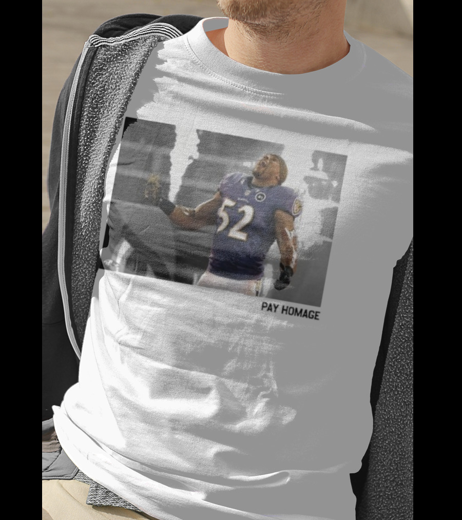 Ray Lewis Baltimore Ravens Legendary Passion NFL 52 T-Shirt
