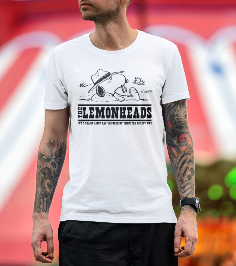 Lemonheads Snoopy Rudderless Tour Design T-Shirt