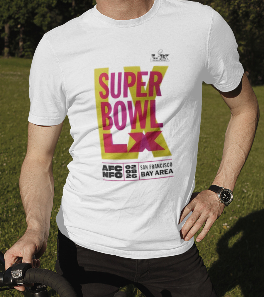 Super Bowl LX 2026 San Francisco Bay Area Event Promotion T-Shirt