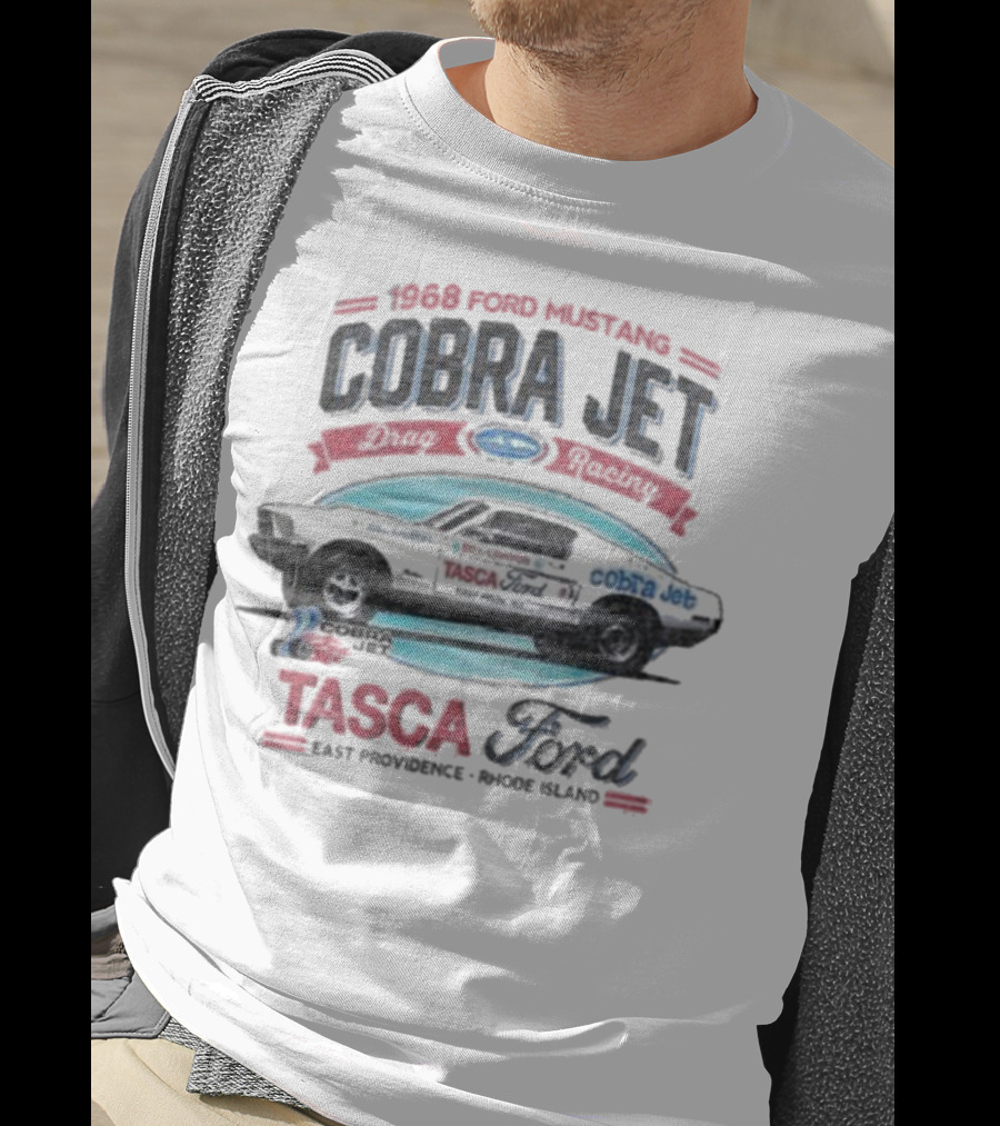 1968 Ford Mustang Cobra Jet Tasca Ford East Providence Rhode Island T-Shirt
