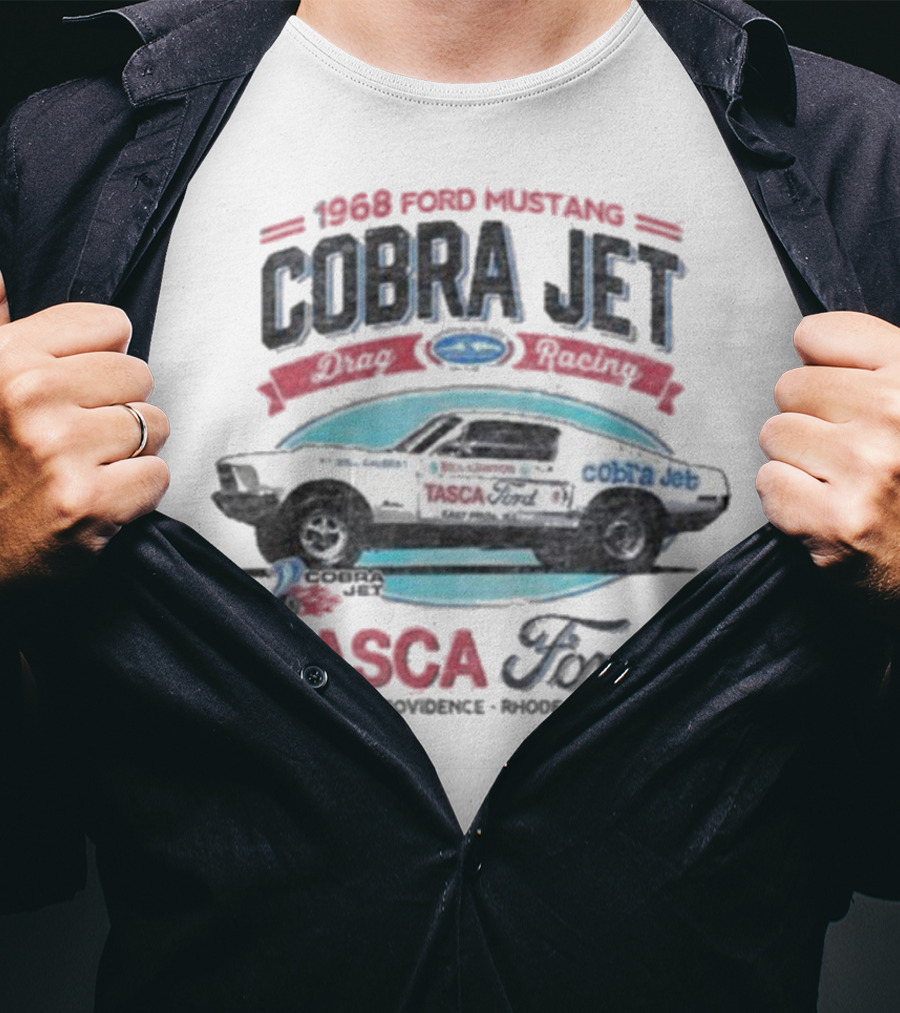 1968 Ford Mustang Cobra Jet Tasca Ford East Providence Rhode Island T-Shirt