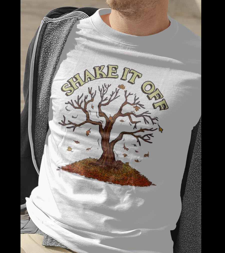 Shake It Off Autumn Leaves Falling Tree T-Shirt
