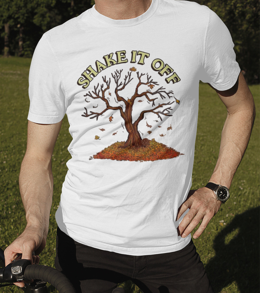 Shake It Off Autumn Leaves Falling Tree T-Shirt