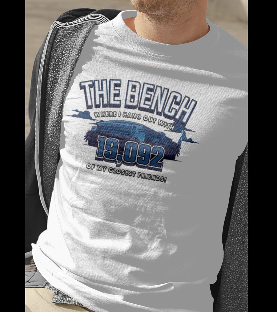 The Bench Where I Hang Out With 19092 Of My Closest Friends Tampa Bay Lightning T-Shirt