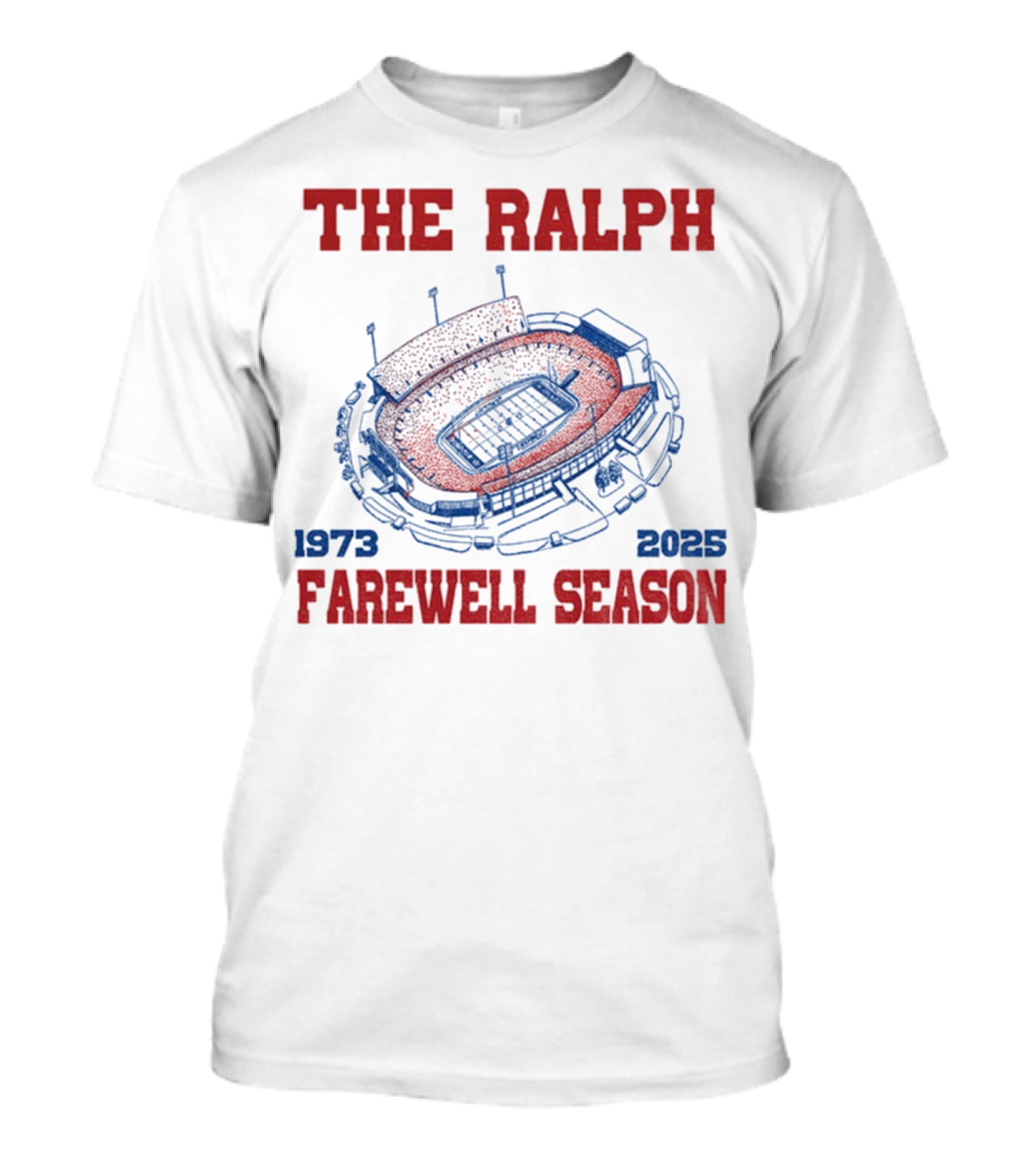 The Ralph Stadium Farewell Season 1973-2025 Buffalo Bills NFL T-Shirt
