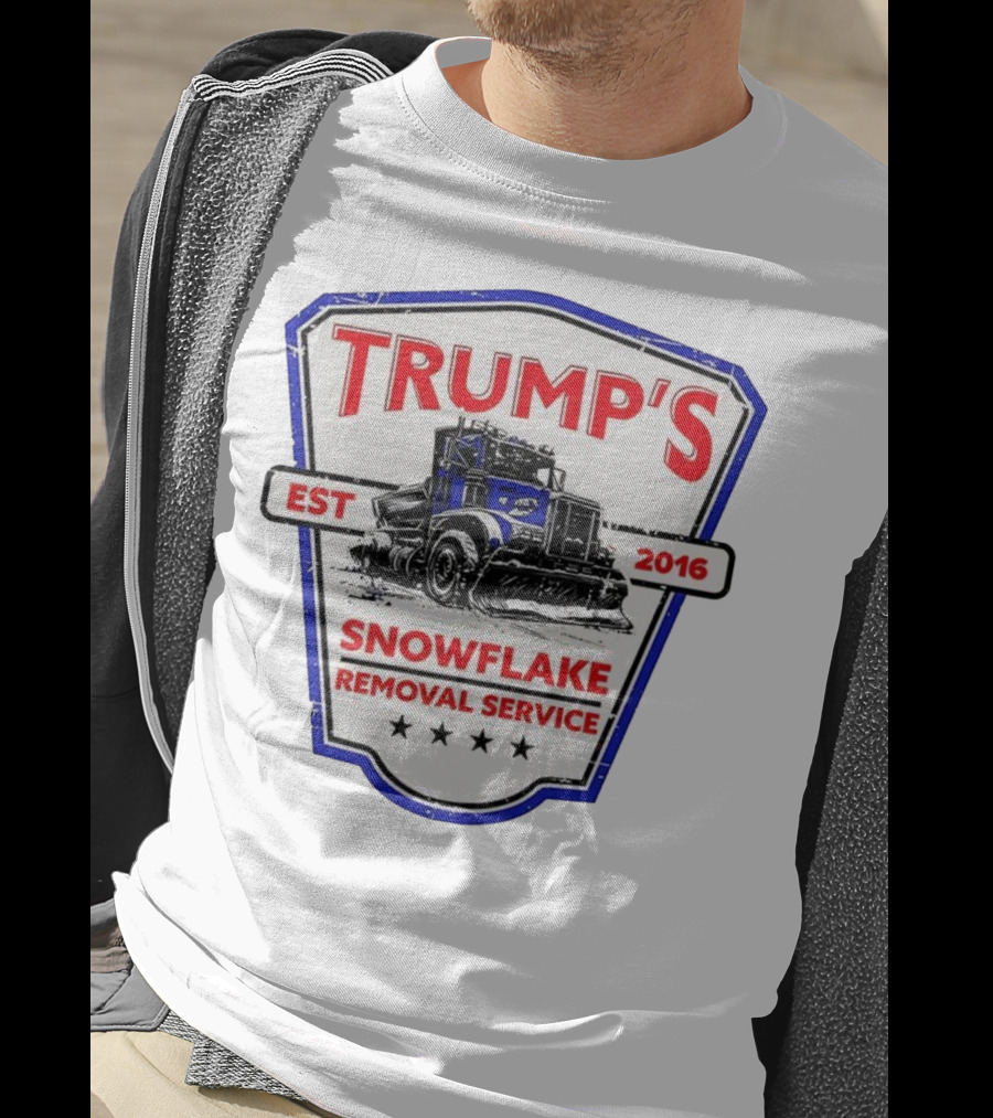 Trump’s Snowflake Removal Service EST 2016 Truck Shield T-Shirt