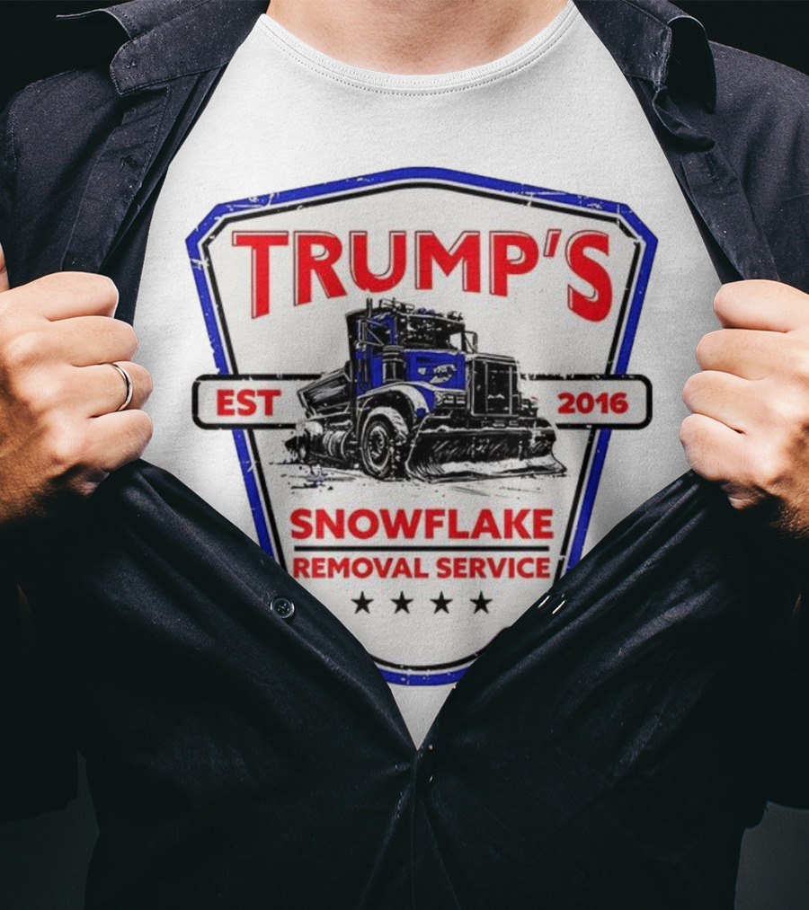 Trump’s Snowflake Removal Service EST 2016 Truck Shield T-Shirt