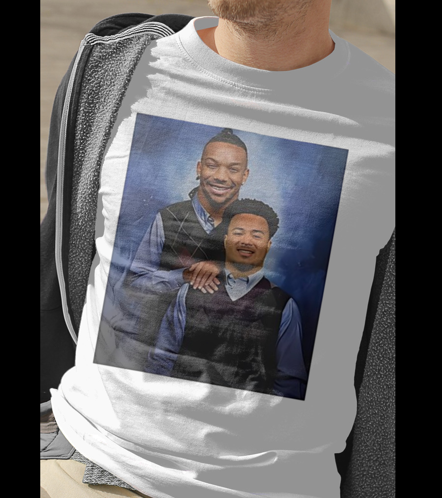 Bijan Robinson Tyler Allgeier Stepbrother Portrait Parody T-Shirt