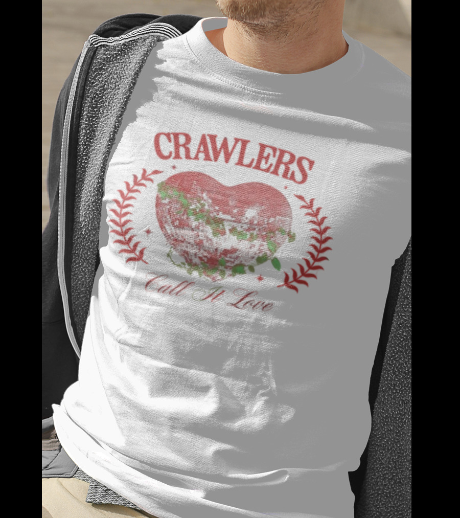 Crawlers Call It Love Heart Valentines Disco 2025 T-Shirt