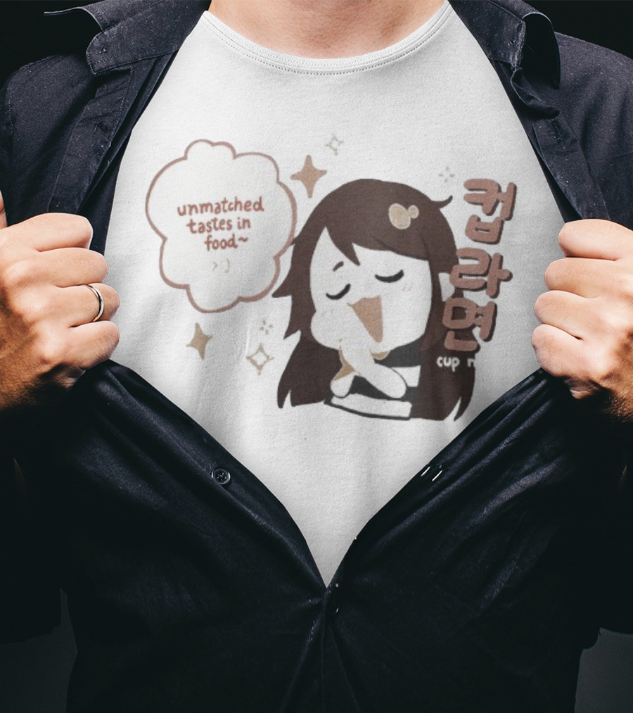 Emirichu Cup Noodles Unmatched Tastes In Food Cute Character Style T-Shirt