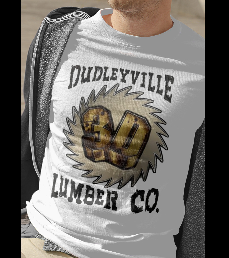 Dudleyville 3D Lumber Co Saw Blade Logo T-Shirt