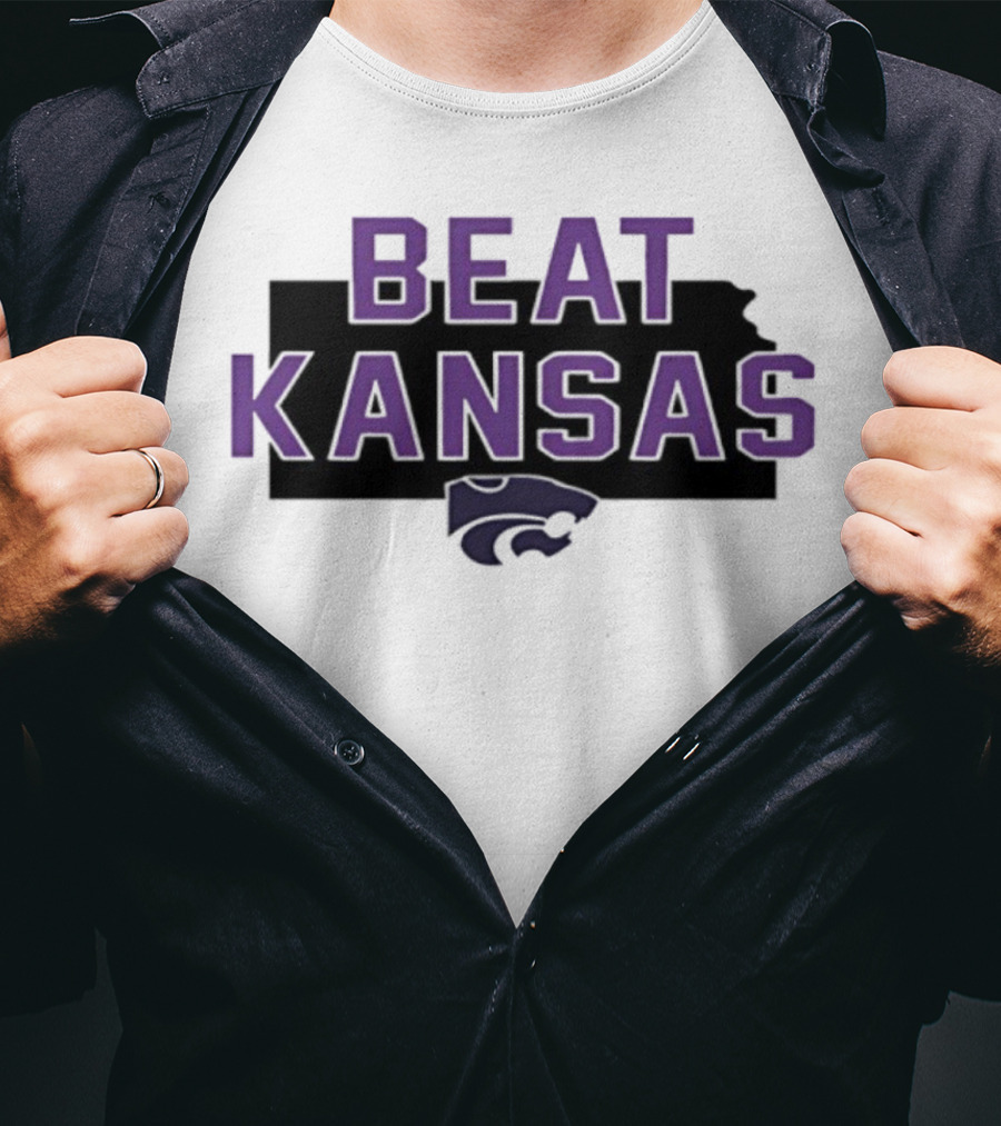 Beat Kansas K-State Wildcats Fans Spirit T-Shirt
