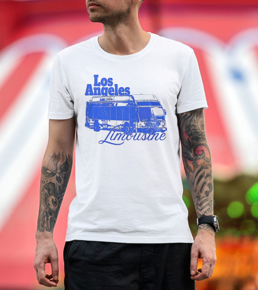 Los Angeles Limousine Retro Bus Experience T-Shirt