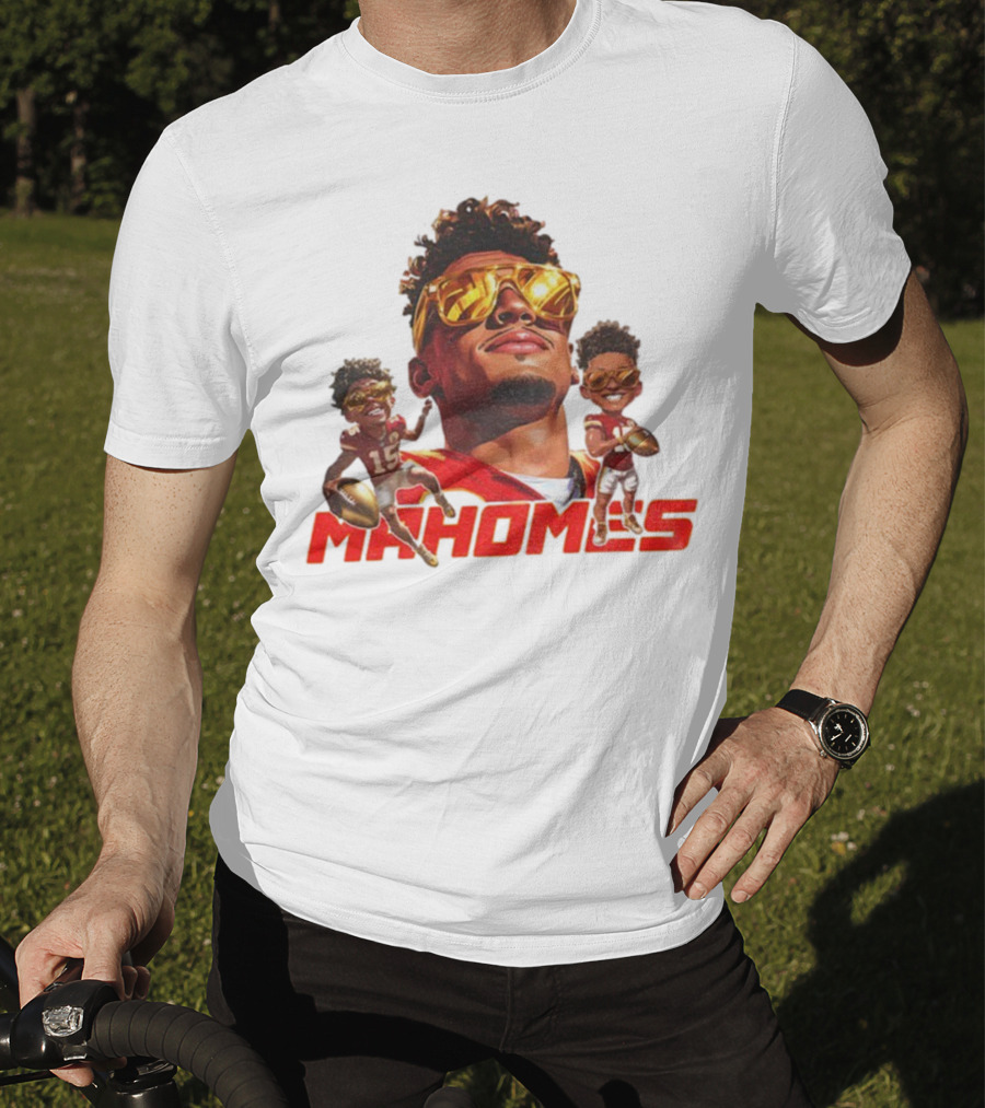 Patrick Mahomes Kansas City Chiefs Football Player Caricature Mahomes 2025 T-Shirt