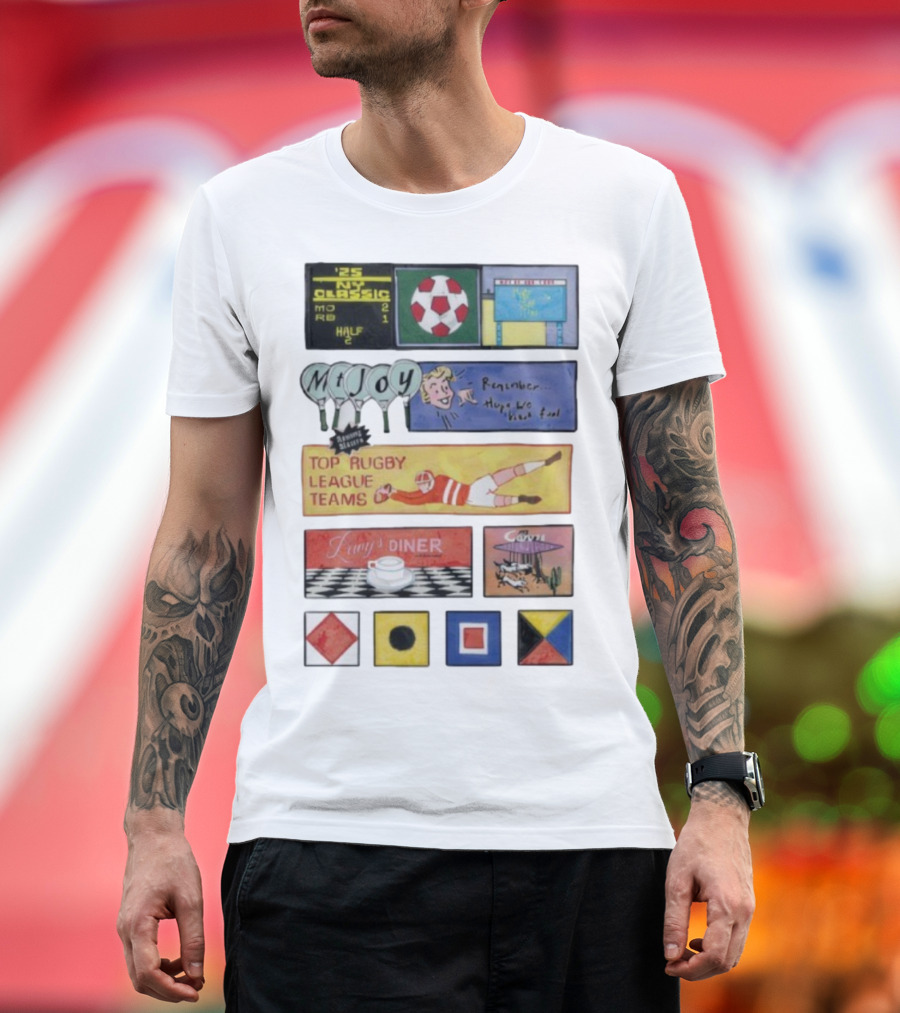 Rowing Blazers X Mt. Joy Top Rugby League Teams Vintage Sports Collaboration T-Shirt