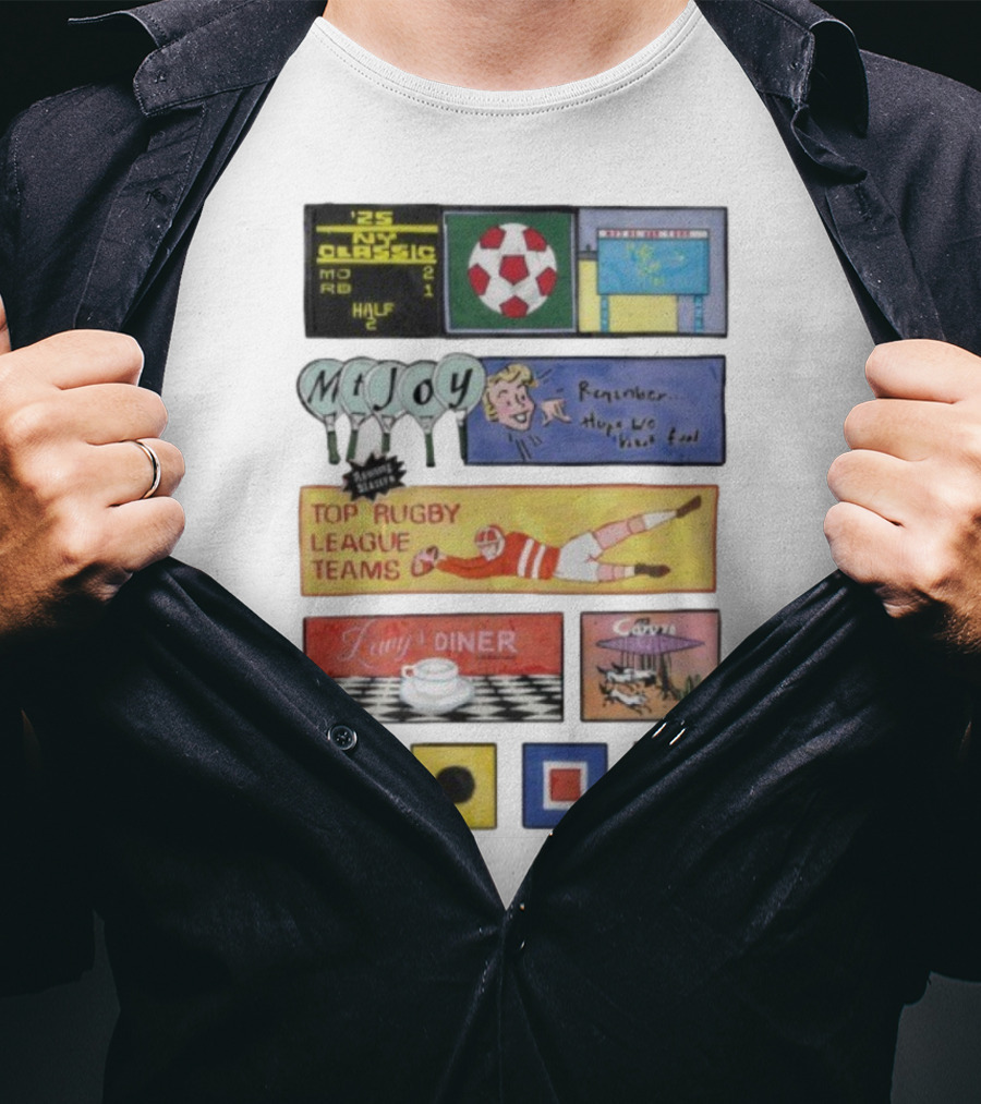 Rowing Blazers X Mt. Joy Top Rugby League Teams Vintage Sports Collaboration T-Shirt